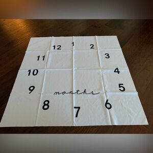 New Baby Milestone Blanket Clock Style Gender Neutral
